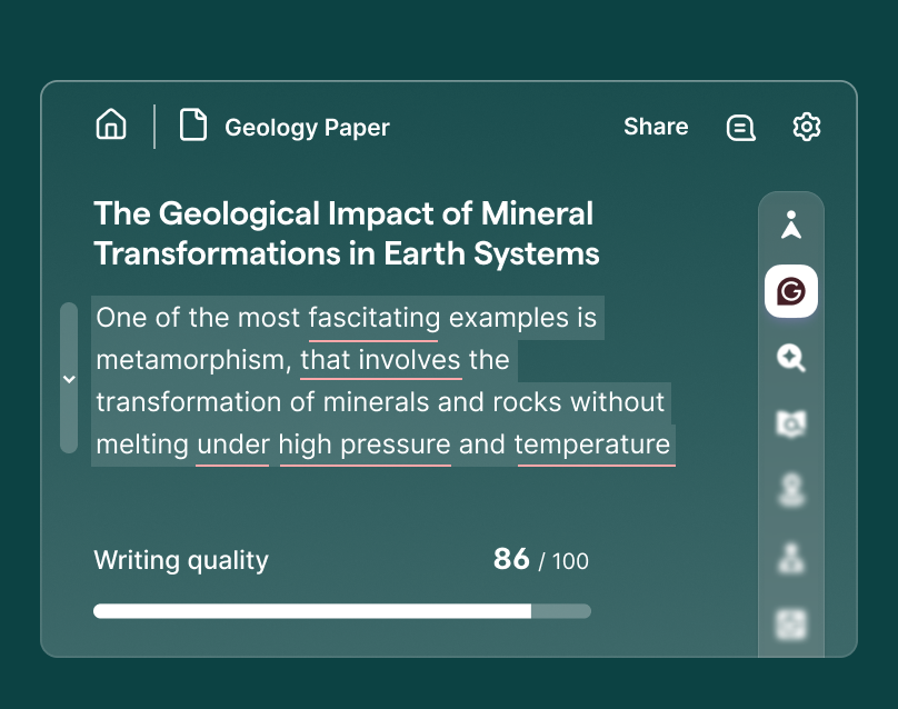 A view of Grammarly docs