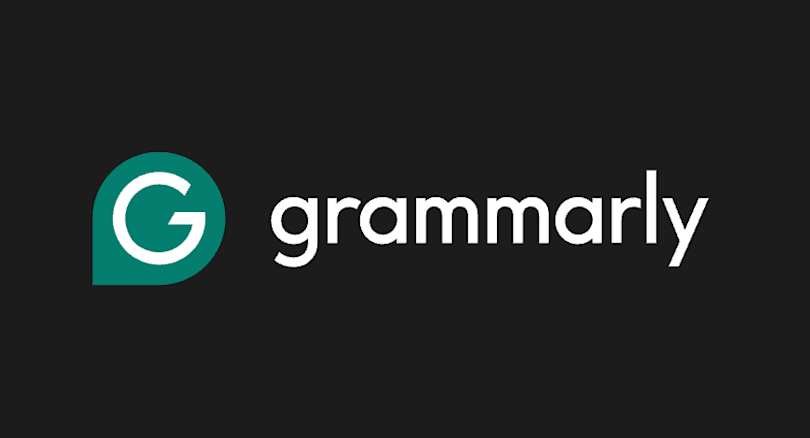 Grammarly logo _ primary lockup dark bg