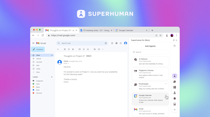 Superhuman _ Google Calendar agent