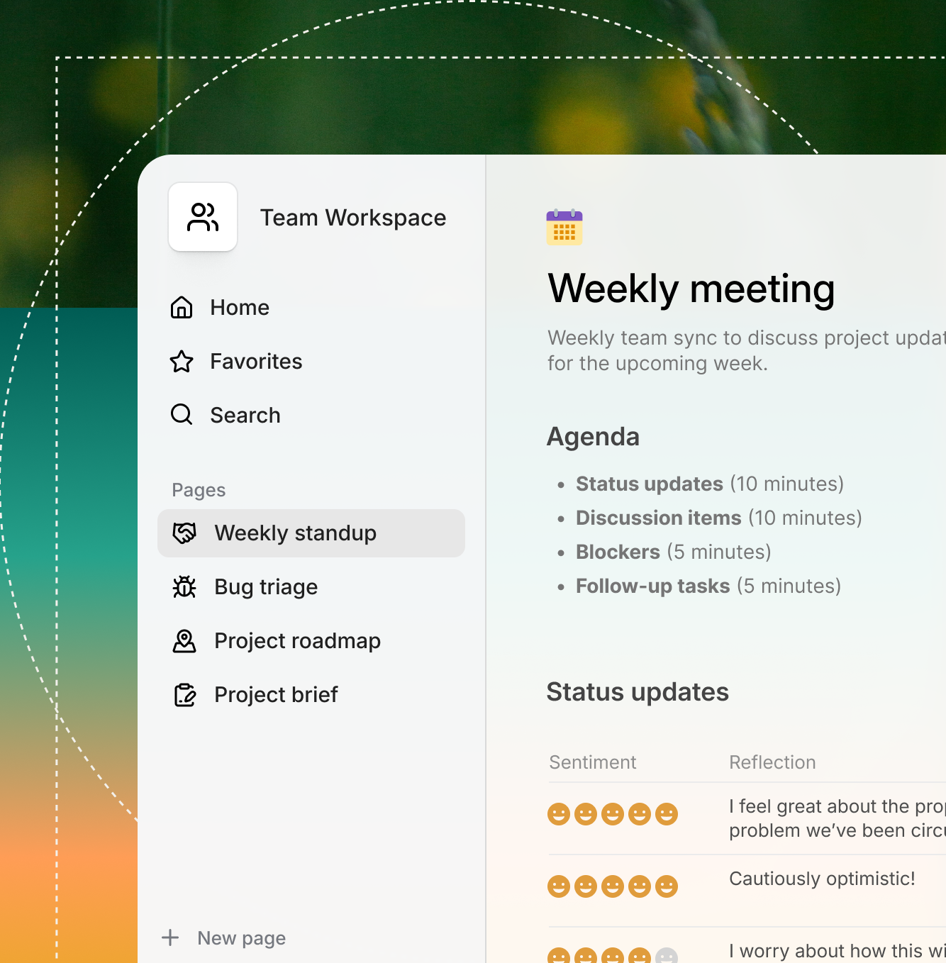 Image showing usage of the Coda app